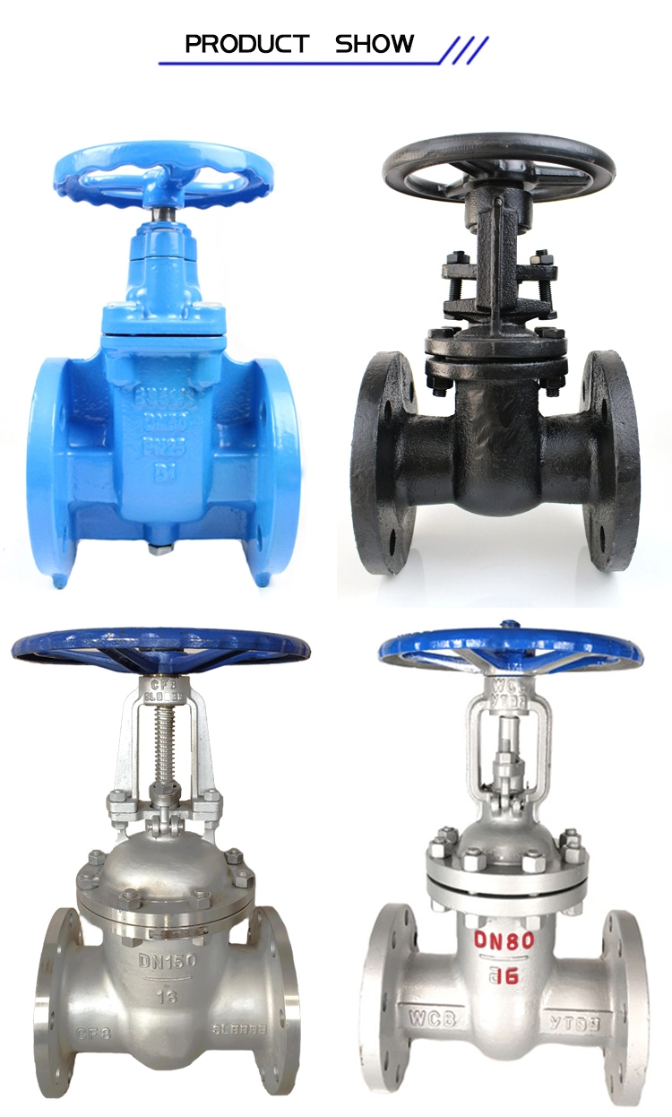 2&quot; 4&quot; Water Valve Resilient Seat Soft Seal Flange Water Control / Gate Valve with Manual/Electric Actuator